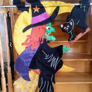 Vintage - Halloween  Applique Flag
